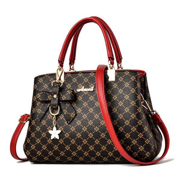 

new fashion temperament women handbag female pu leather print tote lady crossbody shoulder bag bolsa feminina