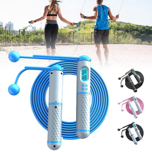 

jump ropes 2-in-1 cordless rope with digital counter weighted speed skipping for sport gym training exercise equipments