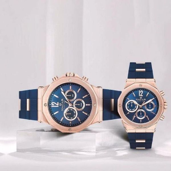 

wristwatches nacar mens watches automatic women girl stainless steel waterproof business sports mechanical wristwatch, Slivery;brown