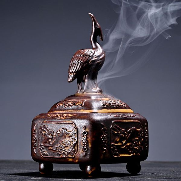 

fragrance lamps semdo retro incense burner ceramic tower household decoration