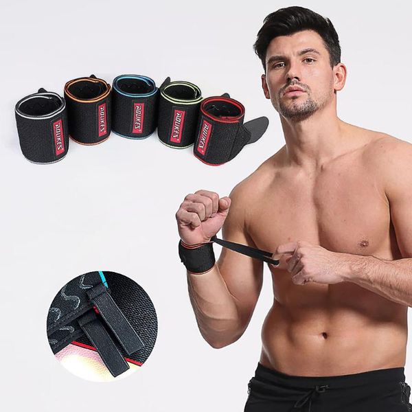

wrist support elastic bandage wristband aolikes bodybuilding anti-sprain silicone anti-slip exercise equipment fitness, Black;red