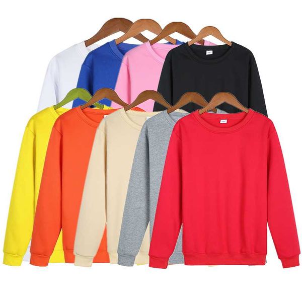 

men's hoodies & sweatshirts 2021 spring autumn pure color hoodie cotton -selling versatile fashion personality sports top, Black