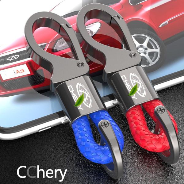 

keychains gejoys car keychain chery key chain for parts tiggo 34 7 pro 8 with logo ring, Silver
