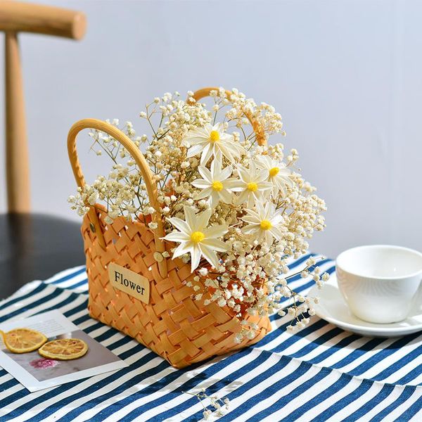 

decorative flowers & wreaths 1 bouquet dried wedding arrangement marriage natural fresh dry babybreaths flower christmas home living room de