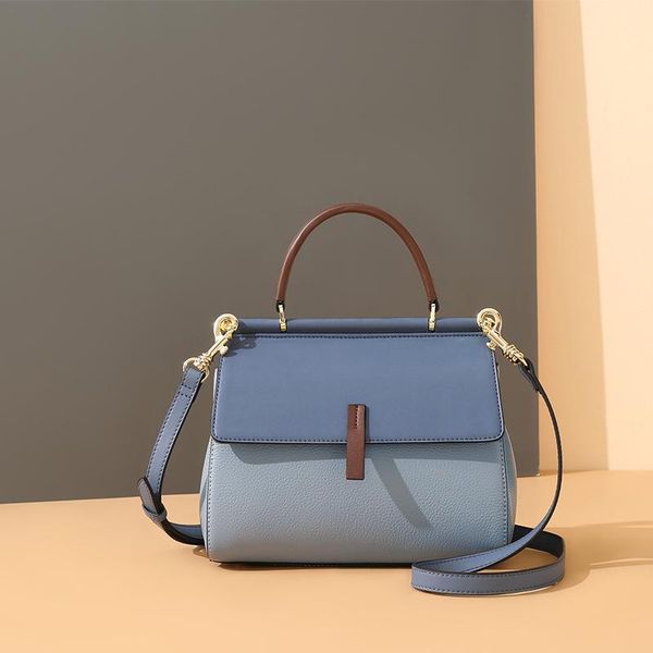 

cross body soft cow real leather ladies hand bag women's genuine handbag shoulder bags for women 2021 fashion messenger tote purse