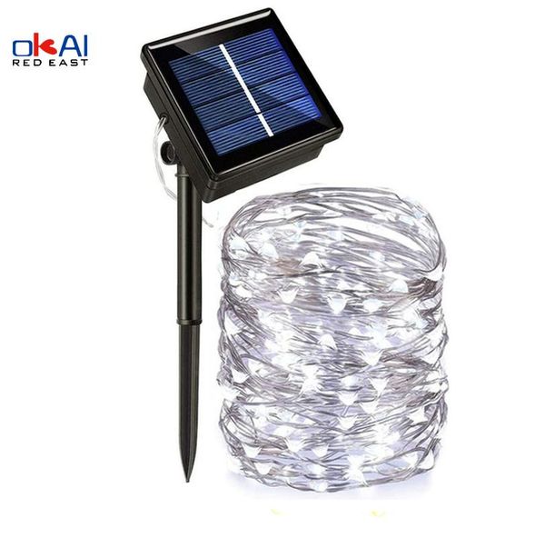 

strings solar led string lights outdoor garden fairy for home patio gate yard party wedding decoration