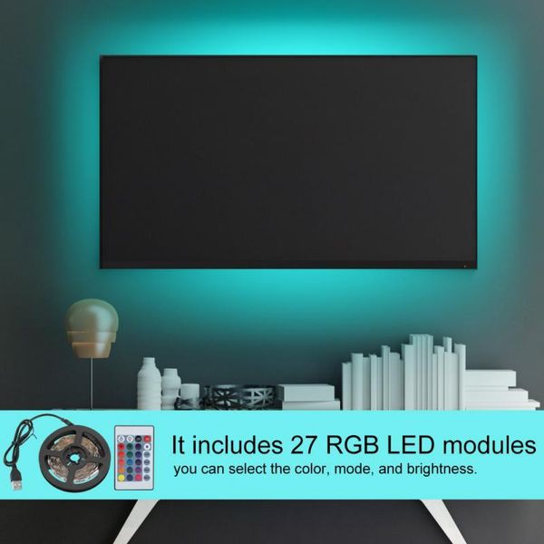 

tv back strip light 24 key remote control colorful backlight pc monitor led strips