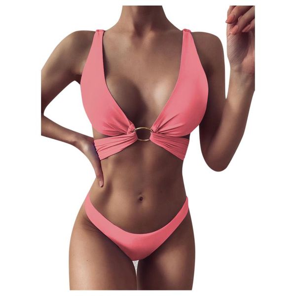 

women's swimwear 2021 women high waist bikini swimsuit female bandeau thong brazilian biquini set bathing suit bather, White;black