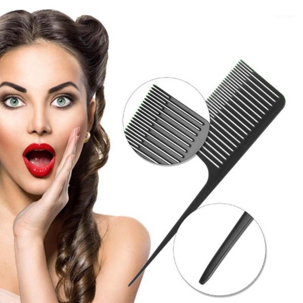 

professional hair beauty household comb anti-static hairdressing plastic highlight comb1, Silver