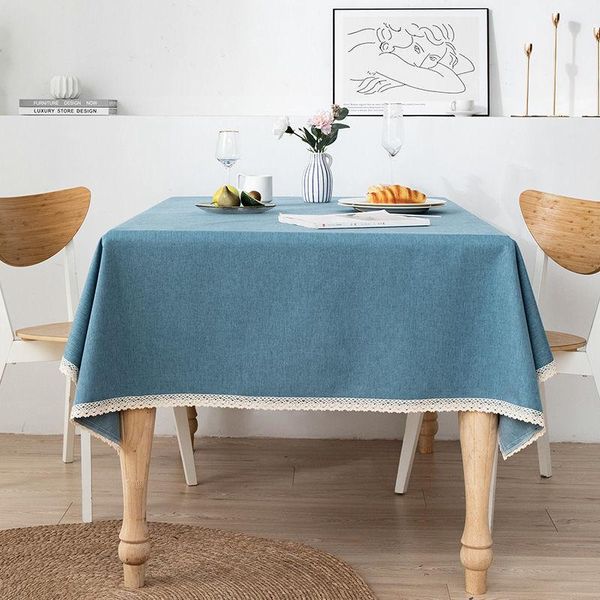 

table cloth water proof oil clothes for home modern solid color protector cover dining room