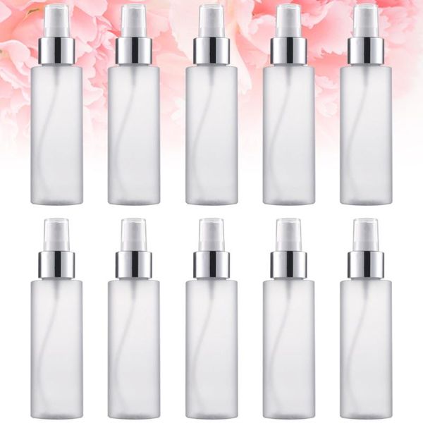

storage bottles & jars 5pcs 100ml portable spraying durable multi-purpose toning lotion dispensing toner perfume spray containers (whit