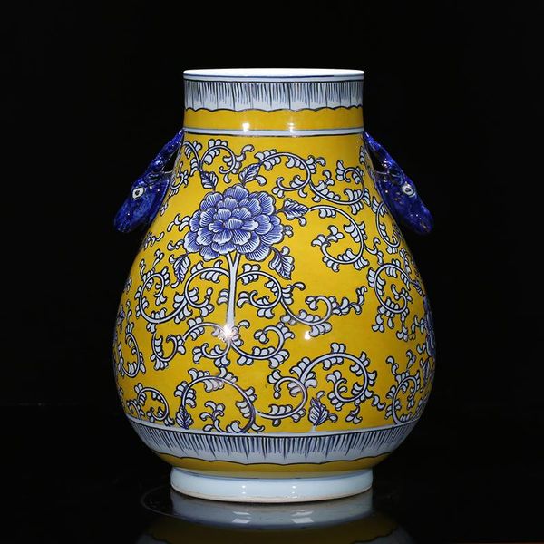 

vases jingdezhen ceramics antique hand-painted paintings calligraphy and chinese classical living room ceramic vase