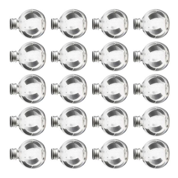 

storage bottles & jars 20pcs 150ml transparent pet round bulb shape bottle decoration