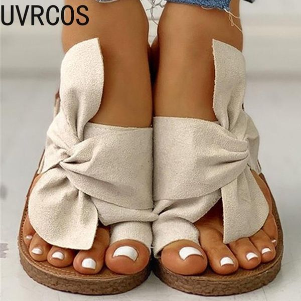 

sandals women 2021 summer casual flat shoes female bowknot for flip flop flats chaussure femme, Black