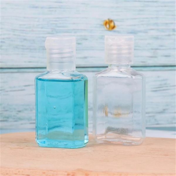 30ml 60ml bottiglia di plastica trasparente PET riutilizzabile contenitore da viaggio vuoto flaconi cosmetici con tappo a scatto per lozione liquida shampoo