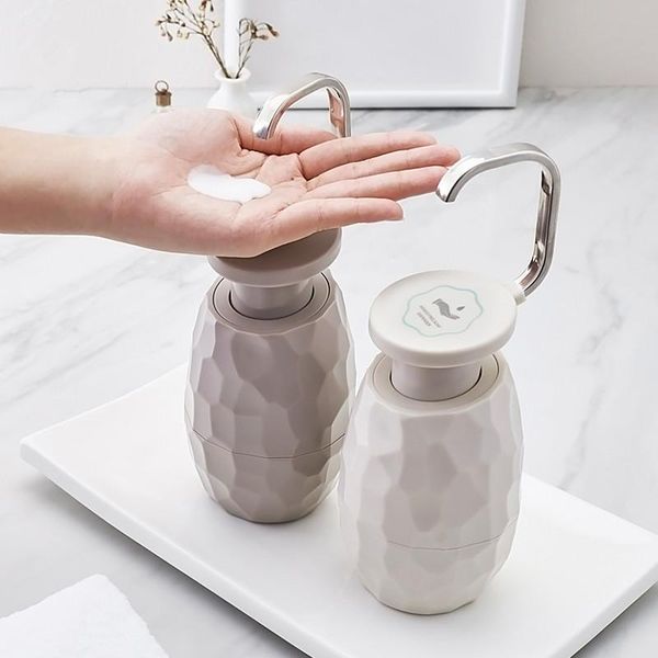 

1piece 400ml single-handed soap dispensers emulsion bottles latex bathroom accessories set wedding gift liquid dispenser