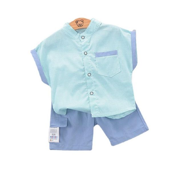 

summer baby boys clothes fashion children cotton casual shirt shorts 2pcs/sets toddler sports costume infant kids tracksuits clothing sets, White