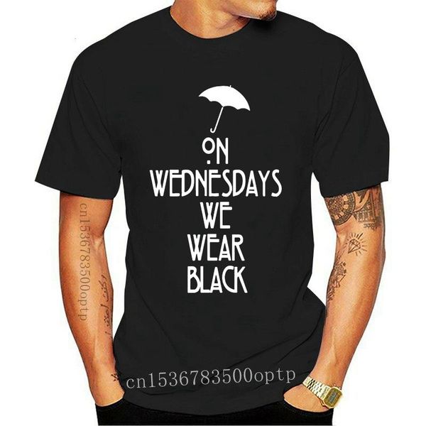 

men's t-shirts on wednesdays we wear black witch coven tv t shirt, White;black