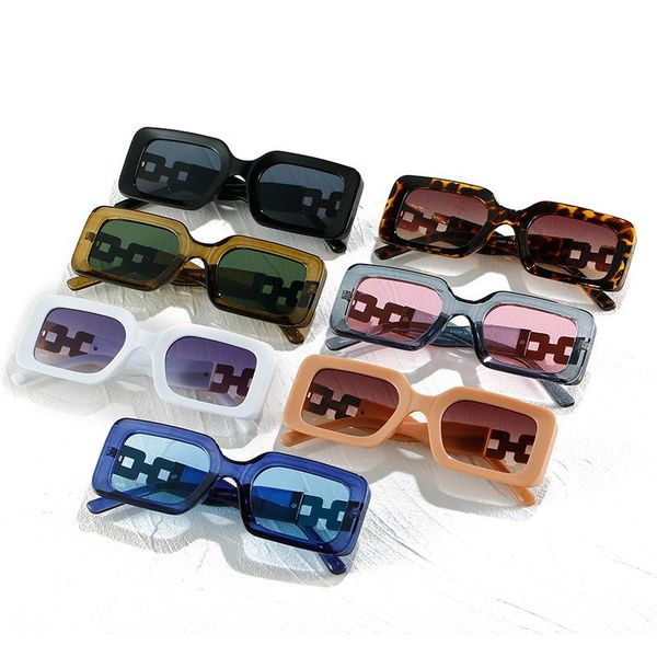 

outdoor eyewear fashion rectangle bump sunglasses women men 2021 trending products black blue pink white beach glasses oculos de sol feminin