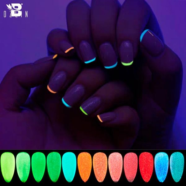 

7.3ml luminous neon pink uv gel nail polish fluorescent colorful varnishes glow in the dark soak off, Red;pink