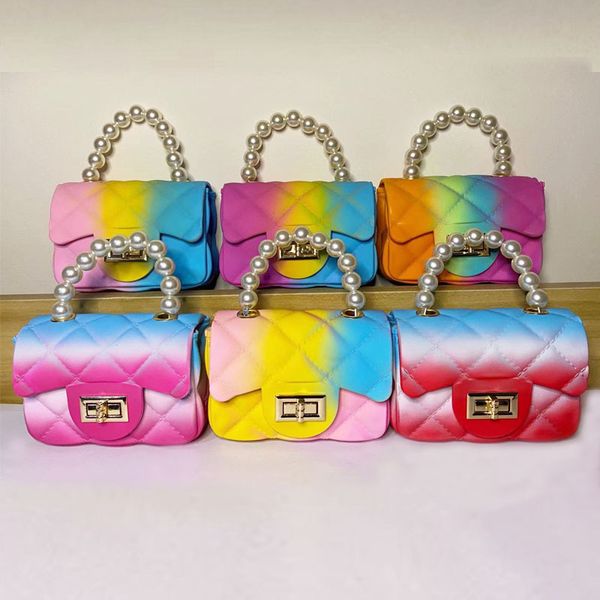

2021 fashion waterproof women jelly purse bags women handbags ladies shoulder kids, Black