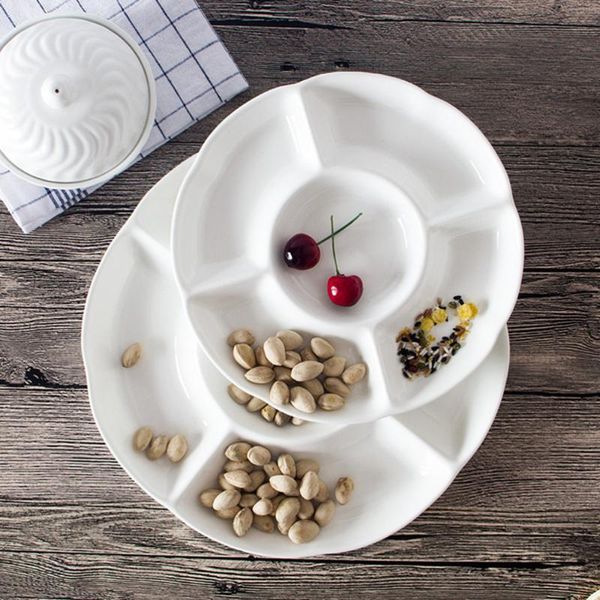 

inch 23 x 2.8 5-compartment melamine storage tray dried fruit snack plate appetizer serving platter for candy pastry nuts kitchen & org orga
