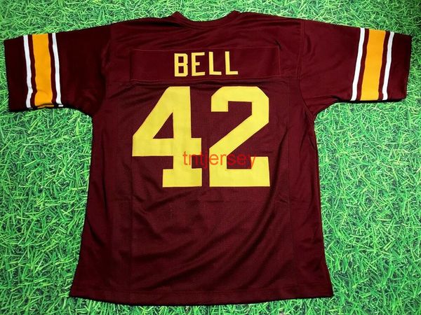 Benutzerdefiniertes RICKY BELL USC TROJANS THROWBACK JERSEY SOUTHERN CAL GENÄHT, fügen Sie eine beliebige Namensnummer hinzu