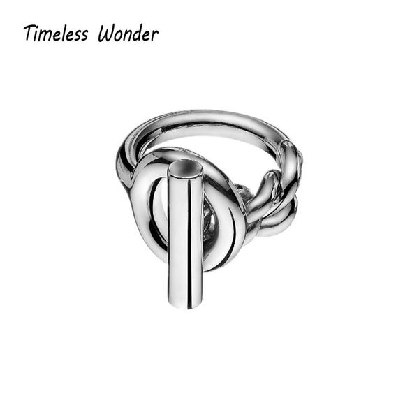 

cluster rings timeless wonder brass jewelry chic geo buckle chained band statement women punk cocktail anillos mujer gothic runway 1535, Golden;silver