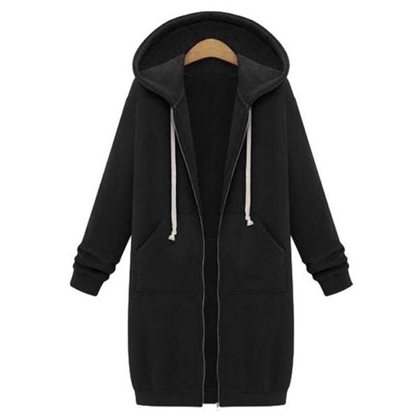 

women's jackets long winter for women hooded fashion casual solid color sleeve cardigan mid-length coats, Black;brown