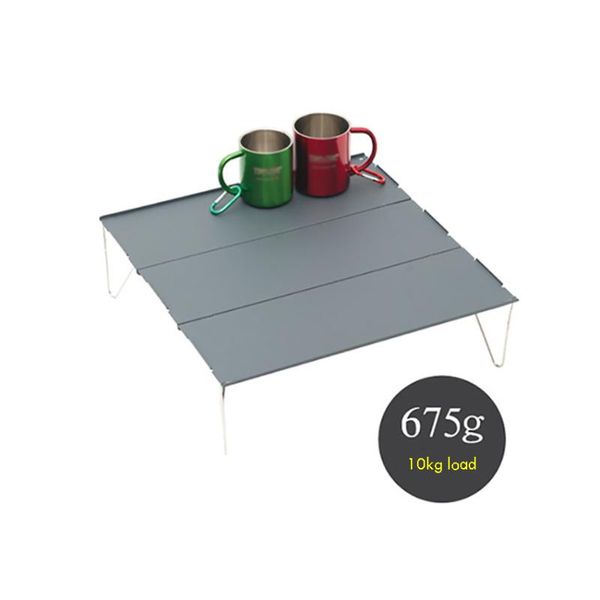 

camp furniture multifunction folding camping table portable aluminum lightweight rectangle outdoor with carry bag load 10kg