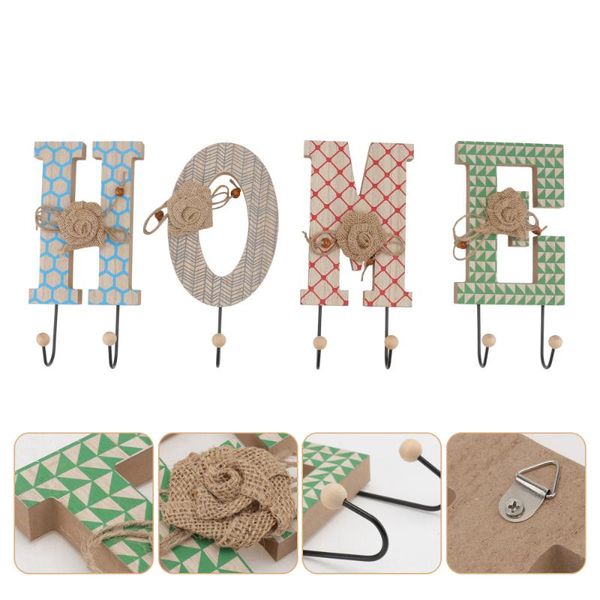 

hooks & rails 4pcs unique hat overcoat wall hanger metal clothes hanging rack for home