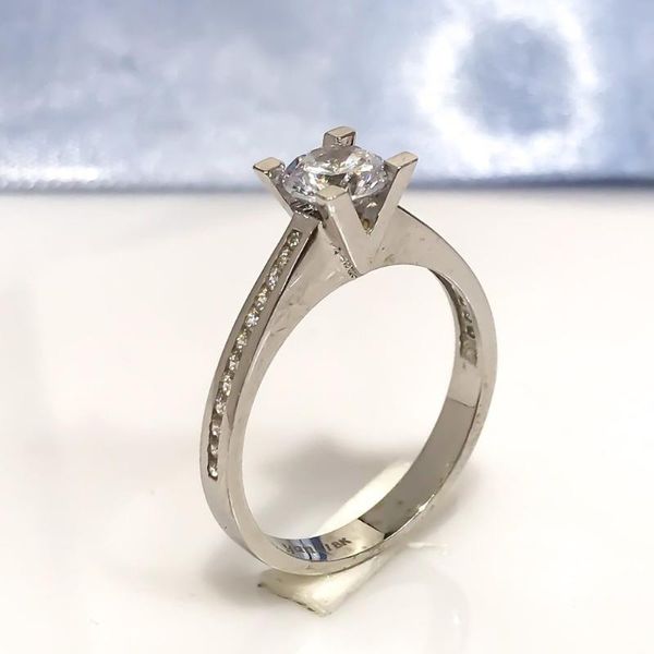 

cluster rings white gold 8 k diamond model engagement ring, Golden;silver