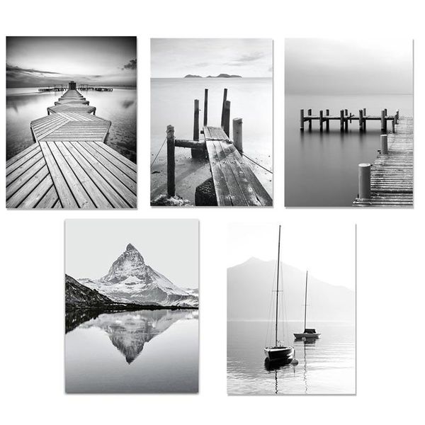 

diamond painting 5d diy black white bridge cross stitch embroidery mosaic handmade full square round drill wall decor craft gift