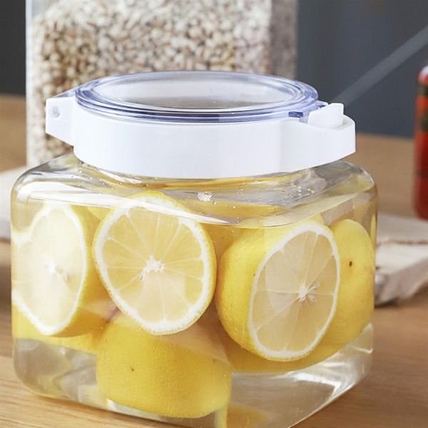 

storage bottles & jars 1pc transparent food seal jar grain tank damp proof
