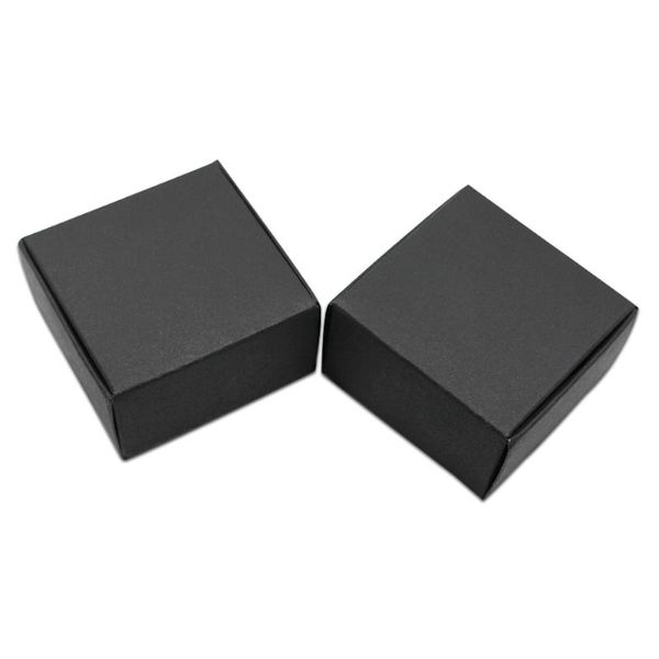 

gift wrap dhl 400pcs/lot black kraft paper wedding candy jewelry box packaging party small boxes wholesale handmade soap storage