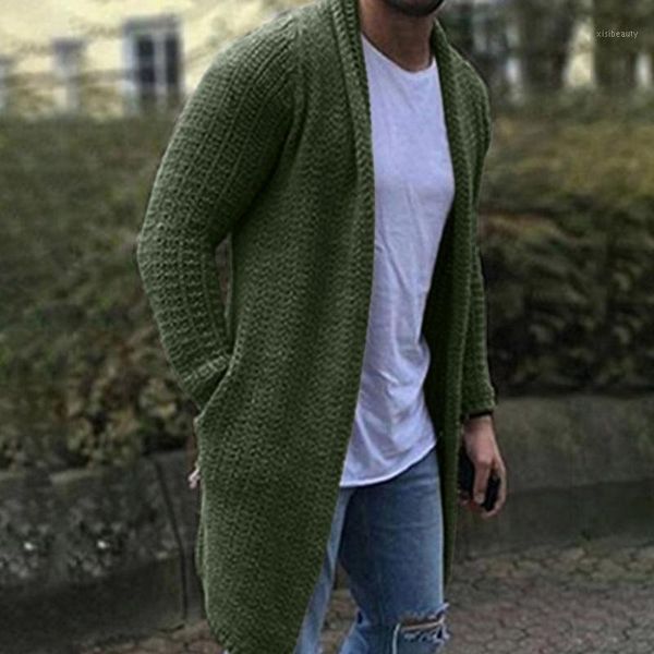 

men's jackets sagace jacket men winter autumn casual solid cardigan streetwear long sleeve knitted sweaters overcoat outwear #45, Black;brown