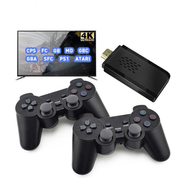 

portable game players video consoles 4k hd 2.4g wireless 3000/10000 games 32gb/64gb retro mini classic gaming gamepads tv family controller