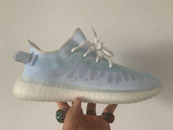 

mono clay clearblue monoice v2 shoes 450 2021new transparent ice blue running sneakers summer men women size 36-48 big plus with box
