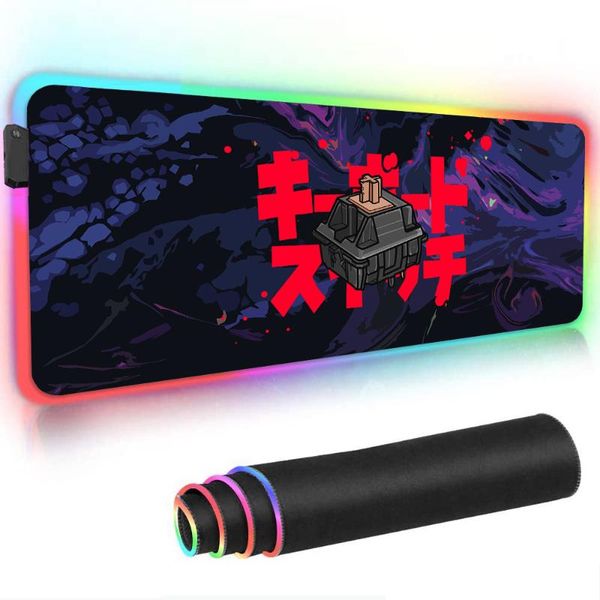 

mouse pads & wrist rests mechanical keyboard gaming rgb pad xxl 900x400 luminous computer mats backlit mat accessories large led brazil 800