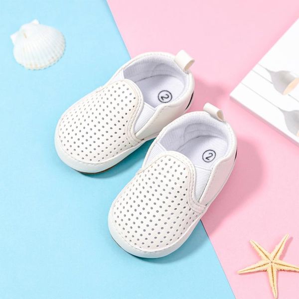

first walkers 2021 born baby shoes infant boy girl crib solid color pink non-slip soft sole cotton pu toddler