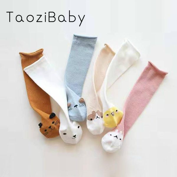 

footies spring baby's knee socks are non slip 0-1 year old long tube floor cotton cartoon children's, Blue