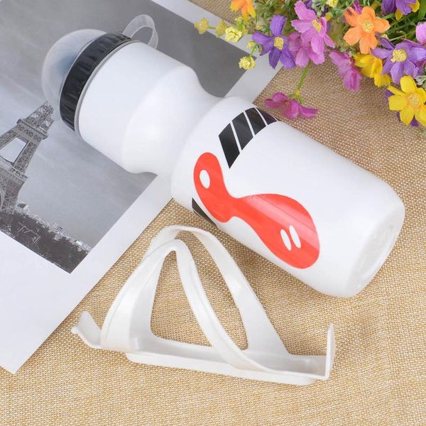 

water bottles & cages 750ml mountain bike bicycle cycling drink bottle+holder cage outdoor sports plastic portable kettle bottle drinkware