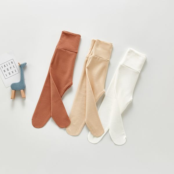 

2021 spring newborn baby girls high waist leggings toddler kids cotton long pants solid color baby girls leggings, Blue