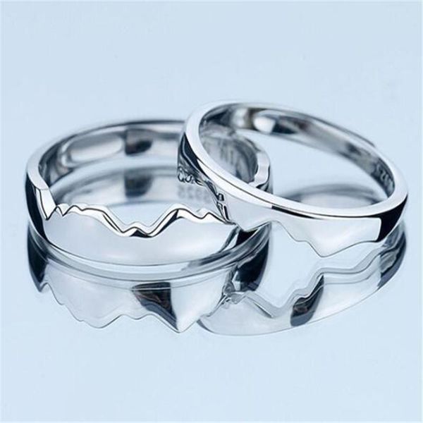 

wedding rings fashion korean style simple silver color ring romantic couple for men and women promise engagement jewelry, Slivery;golden