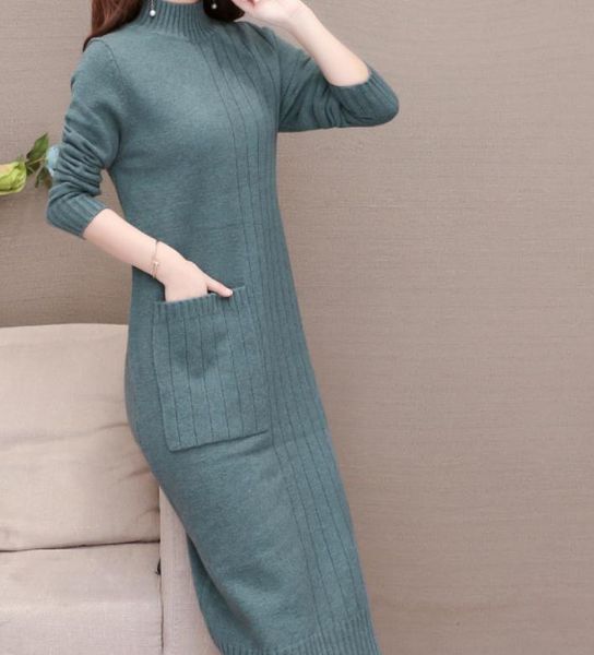 

2021 spring and autumn winter fashion long sleeve women's dress @72, Black;gray