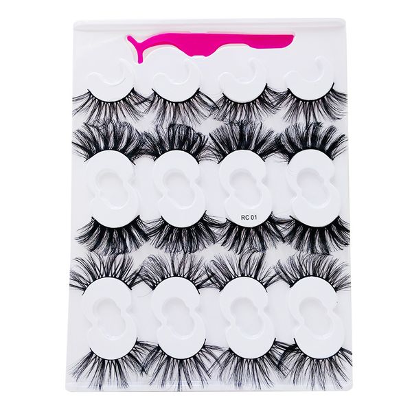

10 pairs natural false eyelashes fake lashes long makeup 3d faux cils extension mink eyelash for beauty