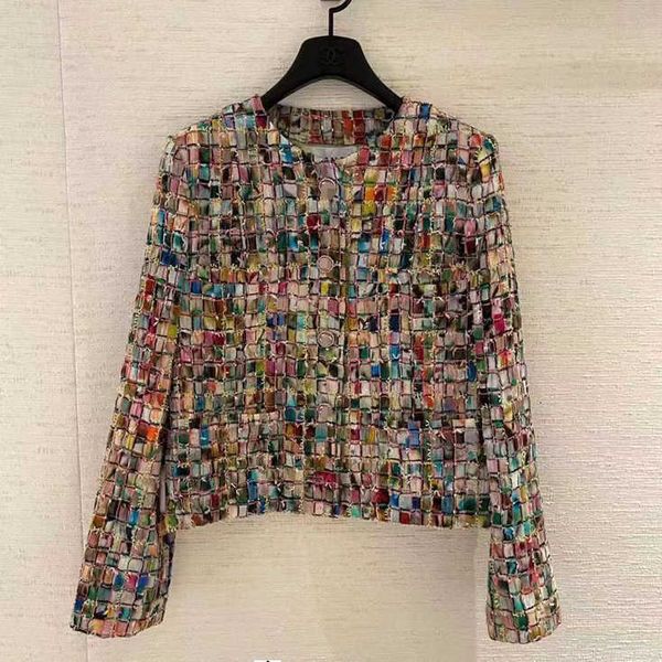 

women's jackets resistant color tweed short jacket sc7g, Black;brown