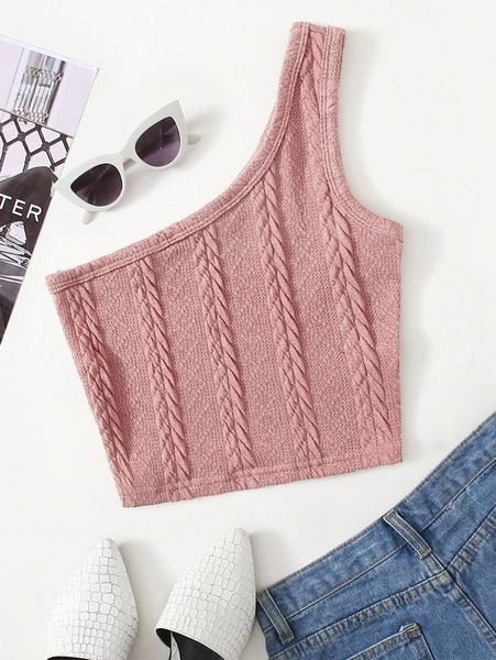 

one shoulder crop u0v9#, White