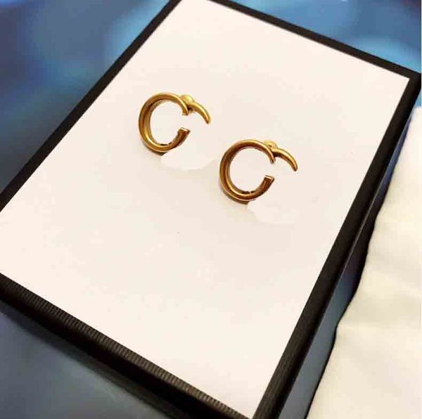 

stud retro classic earrings feminine style s925 silver needle, Golden;silver