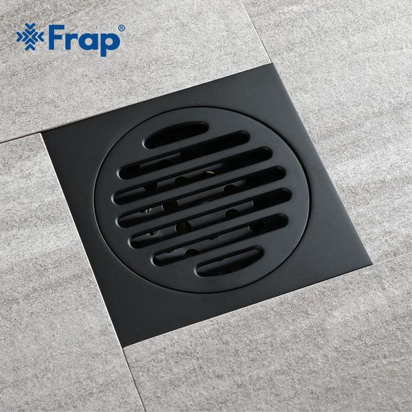 

other bath & toilet supplies frap modern pure black waste drainer ordinary bathroom balcony rapid drainage tile insert square drains y38106